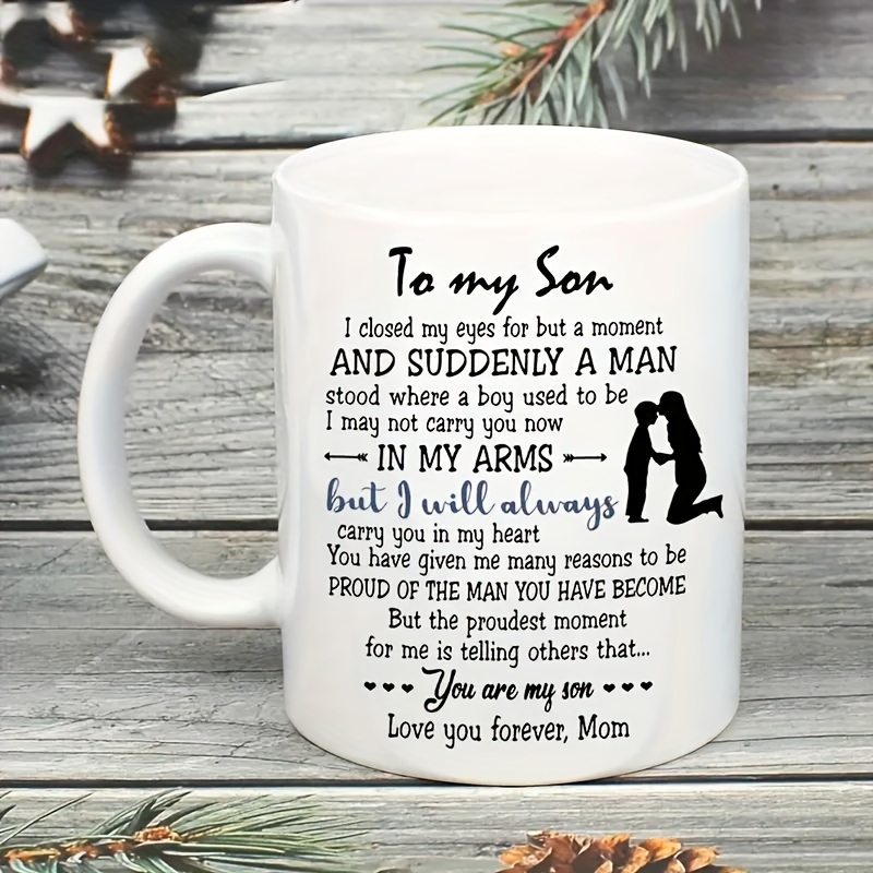 

One, From Son Coffee Cup, Mug, Birthday Gift, Holiday Gift, Christmas Gift, New Year Gift, Valentine's Day Gift, Drinkware