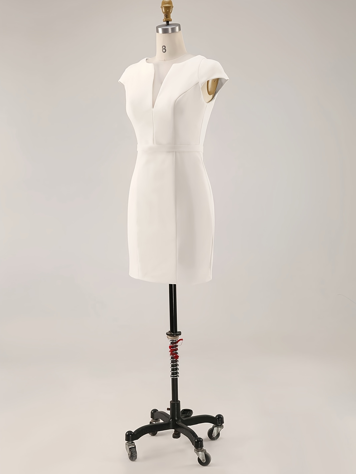 vida satin halter neck fitted midi dress Vida White Bow Mini Dress - US 8