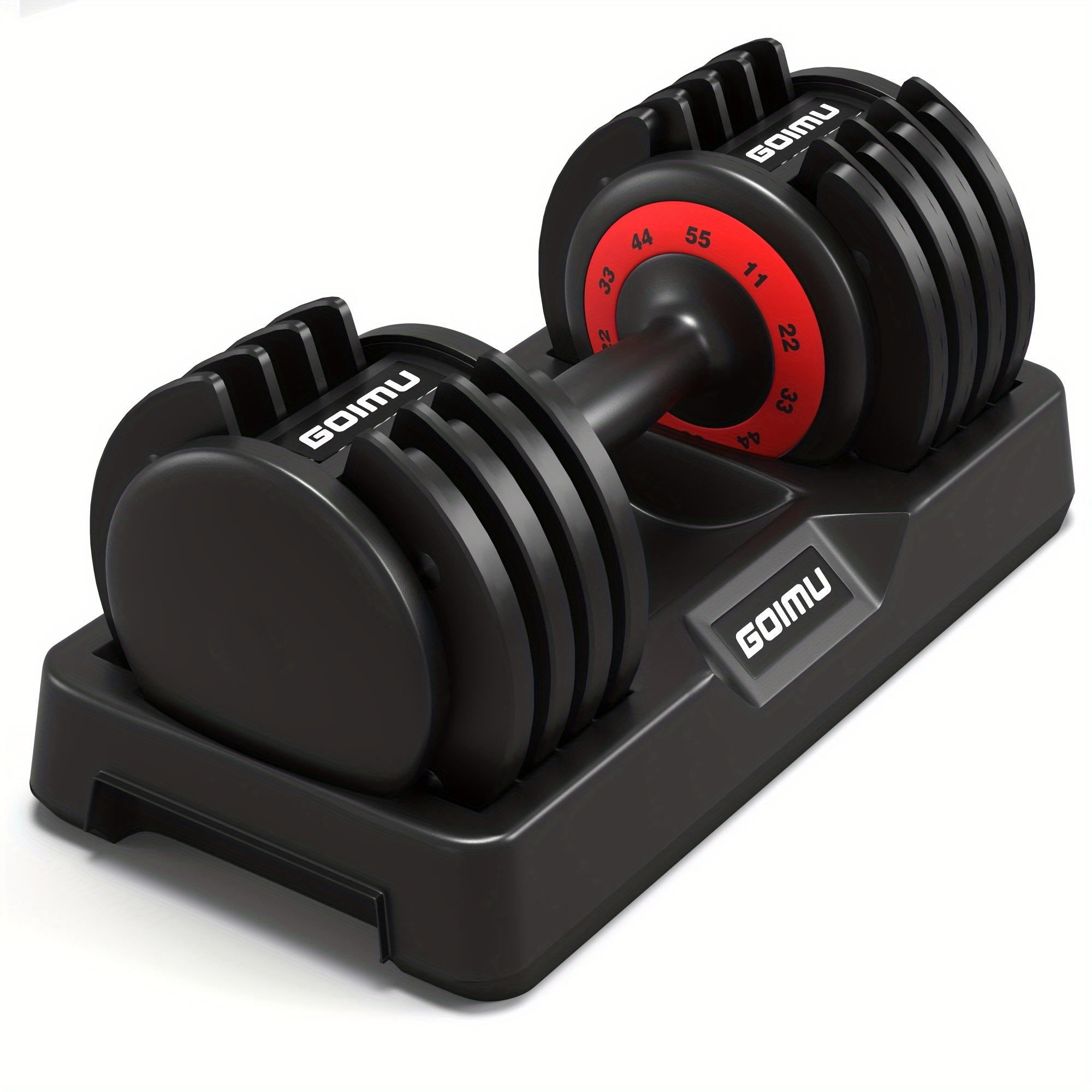 

Adjustable Dumbbell Single, 1-sec Dumbbells, 25/55lb Dumbbell Weights, Free Weight Dumbbell With Anti-slip Handle, Home Gym Exercise Equipment