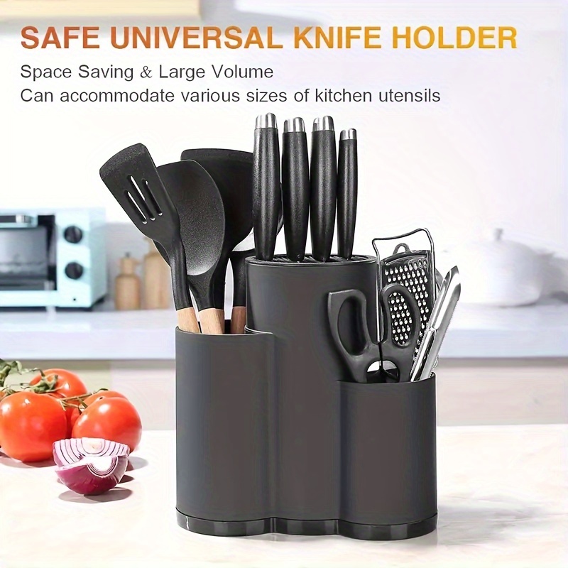 

1pc Flatware Organizers, Multifunctional Knife Holder, Countertop Knife Storage Rack, For Kitchen Counter And Cabinet, Kitchen Organizer And Storage, Kitchen Accessories