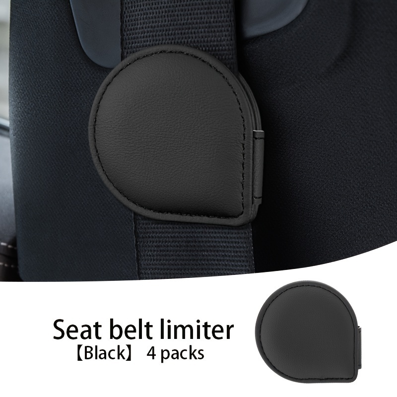 TEMU 4-pack Magnetic Seat Belt Holder Clips, Premium Anti-slip Universal Neck/shoulder Positioner For Car Adults - Fits For /for /for