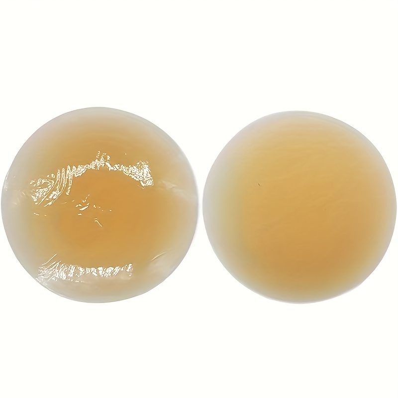 1pc Seamless Silicone Nipple Covers, Invisible & Reusable Anti-Convex Pasties in Light Beige, Skin-Tone, and Dark Brownish-Red, Hand-Washable Women's Lingerie Accessories
