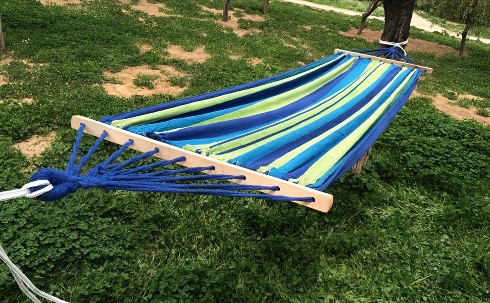 110.24*59.06inch Thickened Fabric Curved Stick Anti-rollover Hammock