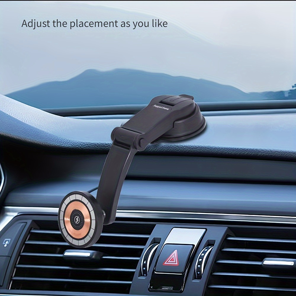 

Magnetic Wireless Charger With Adjustable Suction Cup - Car & Home Use, Viewing And Navigation