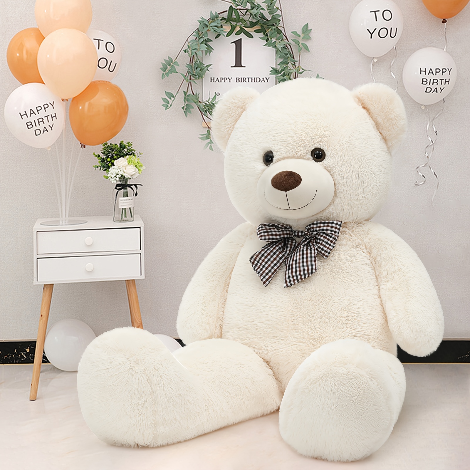 Life Size Jumbo Teddy Bear, 139.7 cm Large Plush Toy