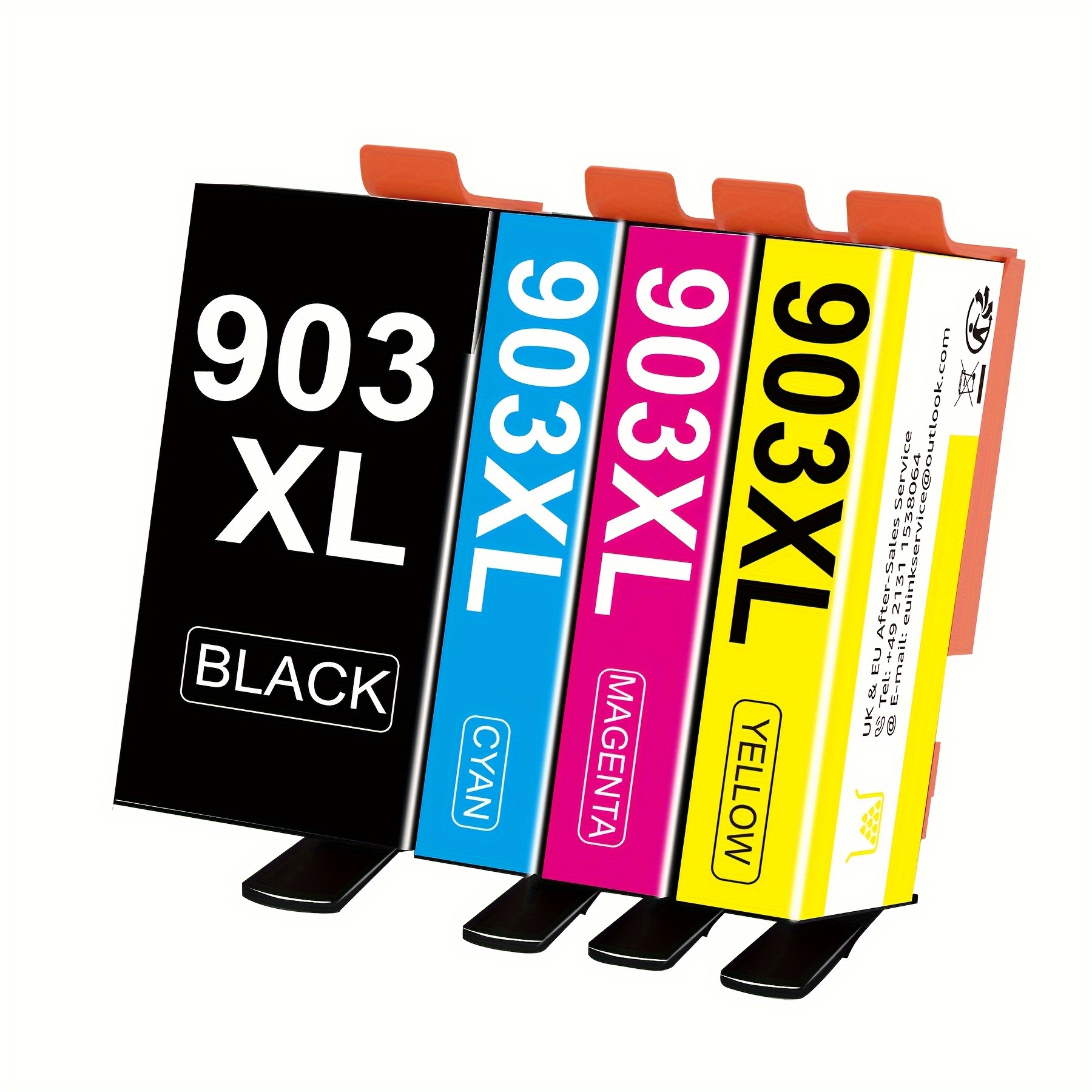 903 903xl Multipack Printer Cartridges Compatible For 903 Printer Cartridges For Pro 6970 6960 For 6950 6960 -one Printer (black Blue Red Yellow, 4pack)