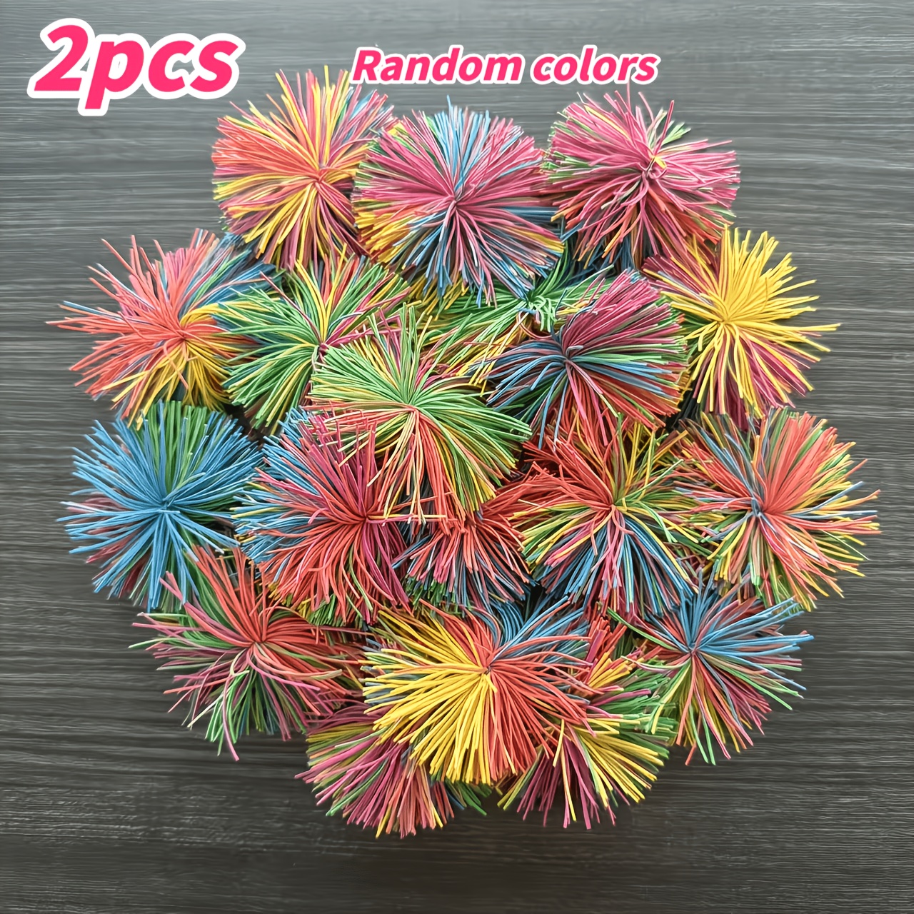 Image of Cottibe 2pcs Sensory Play Set - Ball Stretchy Ball, Soft And Elastic, Colored And . Suitable For Party Favors, Christmas, Halloween, Children's Day, Classroom Rewards. Random Colors