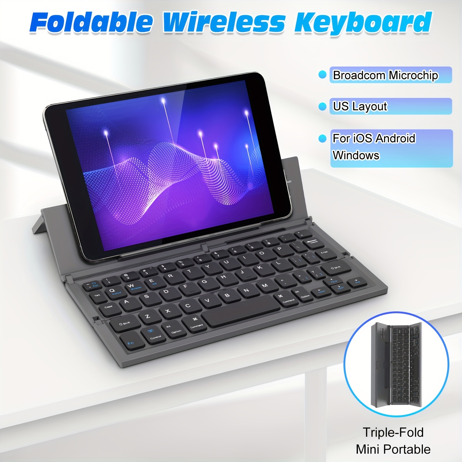   foldable bt keyboard portable wireless keyboard with stand holder details 0