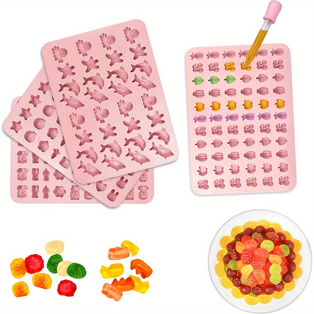 TEMU 4-piece Silicone Set: Soft , And Fruit Molds, , Pet, And Molds. To Fill Included . For Diy Crafts And Jewelry Making.