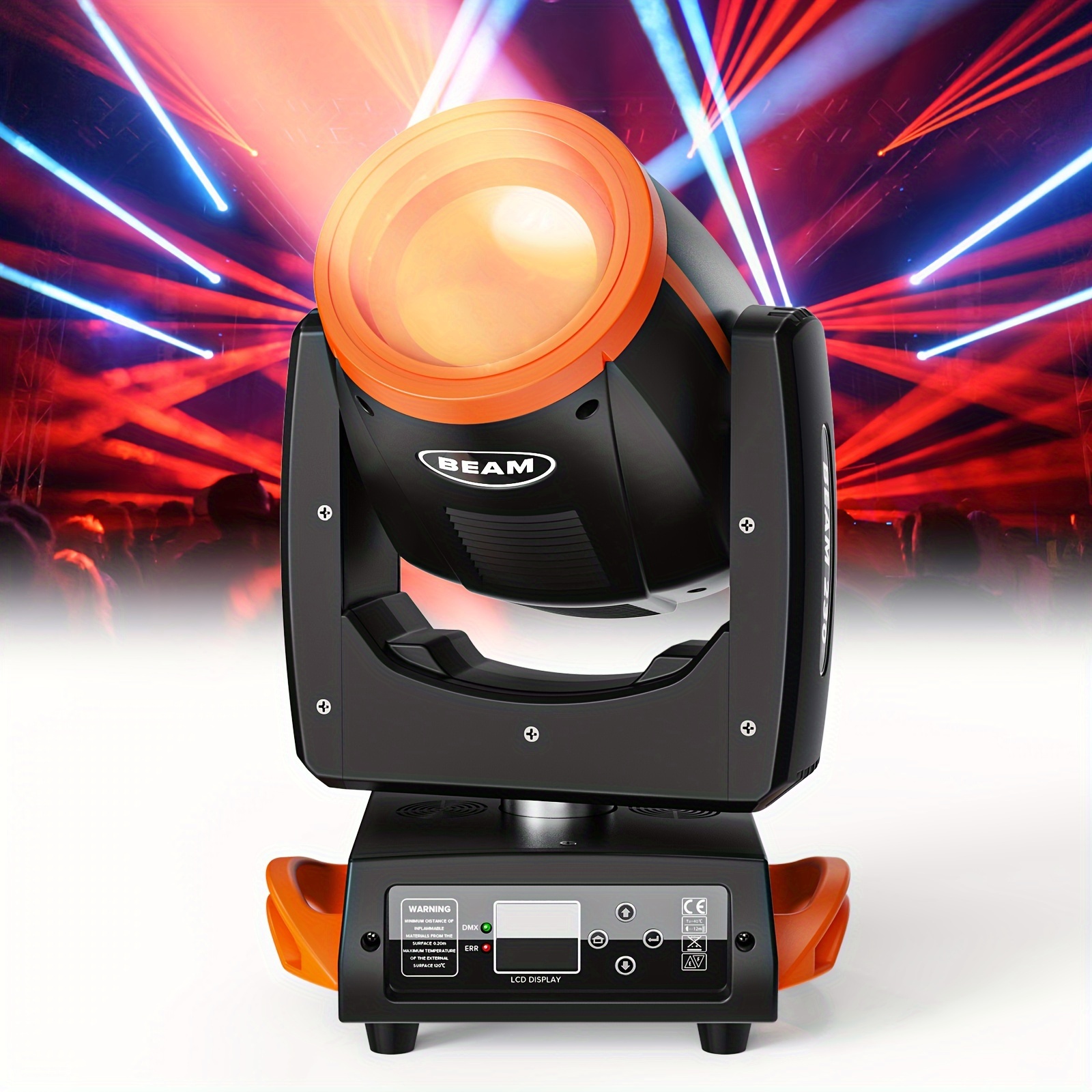 230W 7R Zoom Moving Head Stage Light – 16 Prism, Strobe, DMX