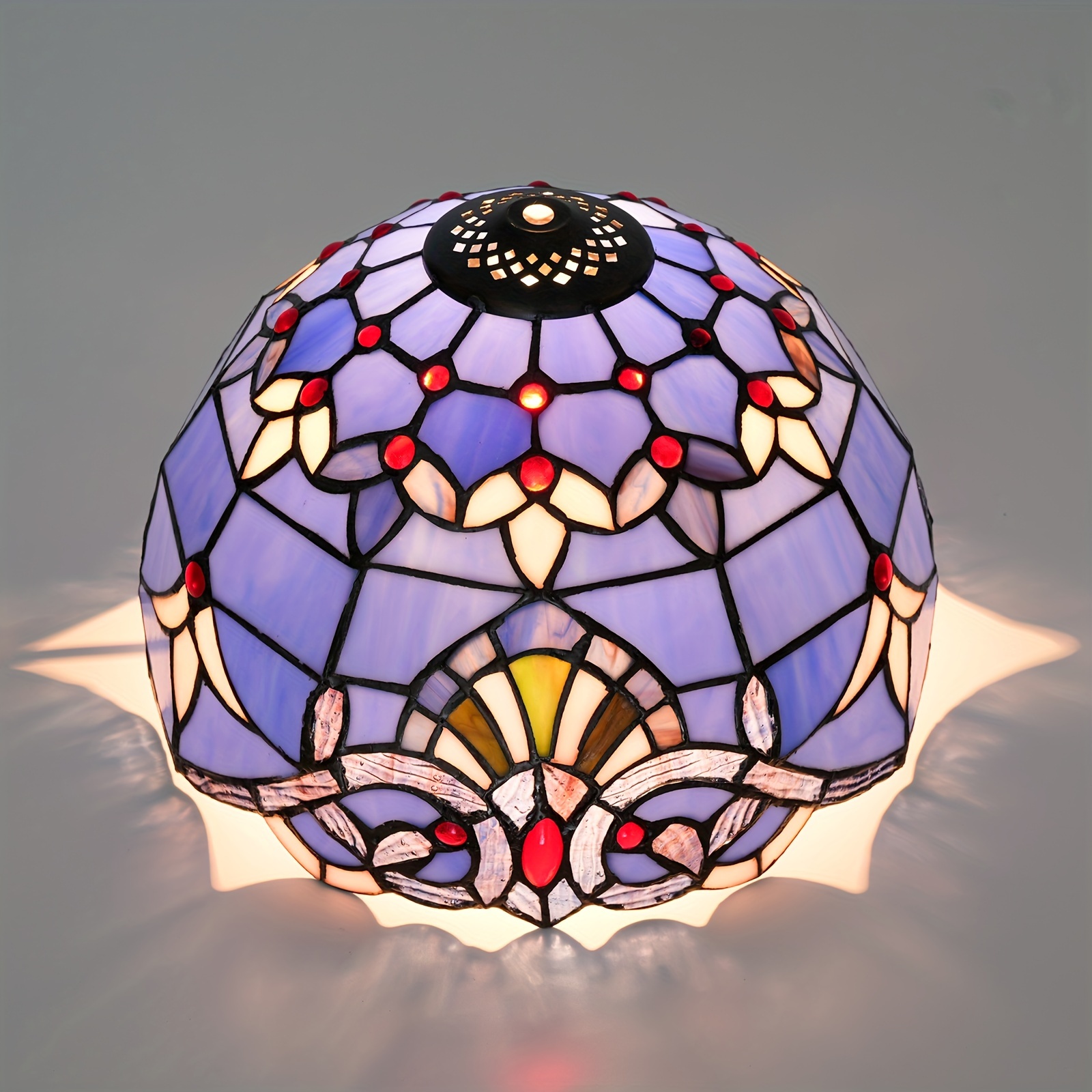 Antique stained glass lampshade outlet