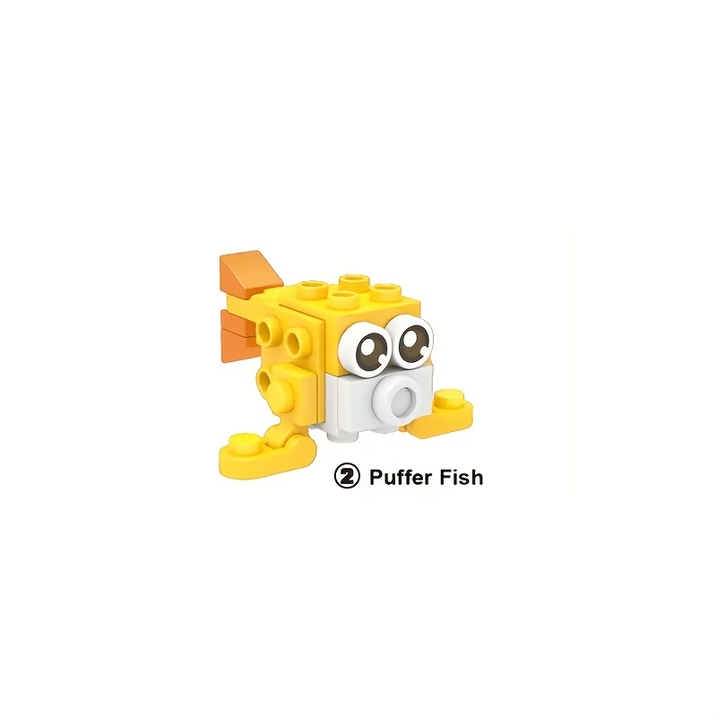 Ocean Explorer Mini Building Blocks Marine Animal Figures DIY Assembly Toy