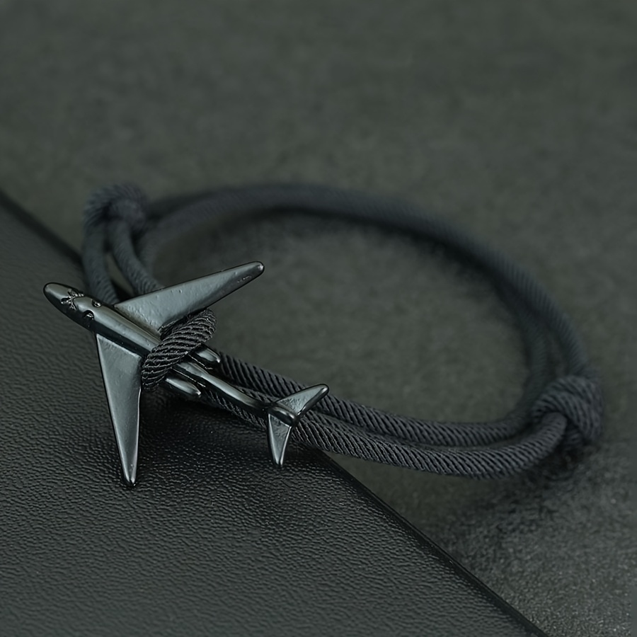 Adjustable Airplane Hand Rope Bracelet For Men