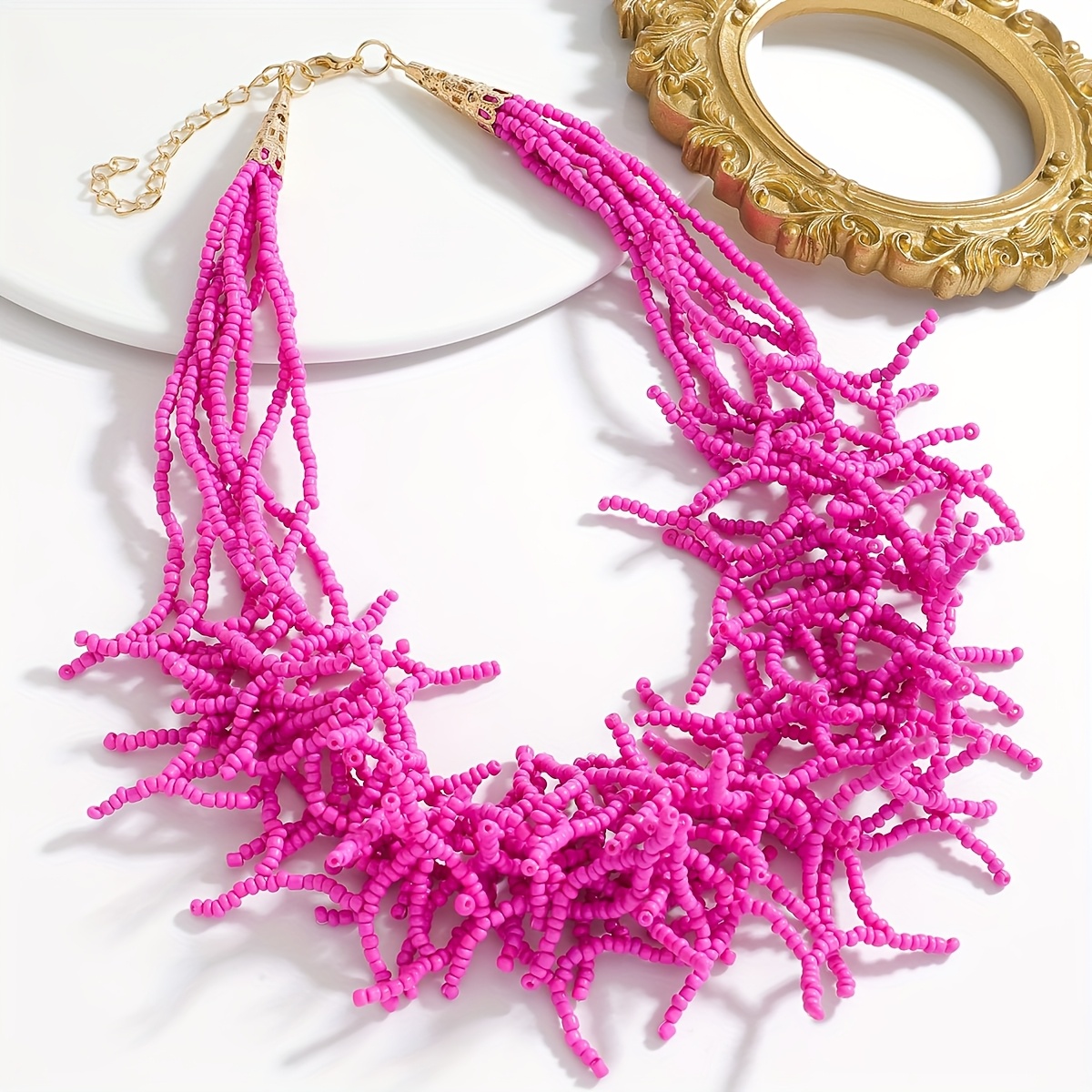 Bohemian Handmade Irregular Design Chain Necklace