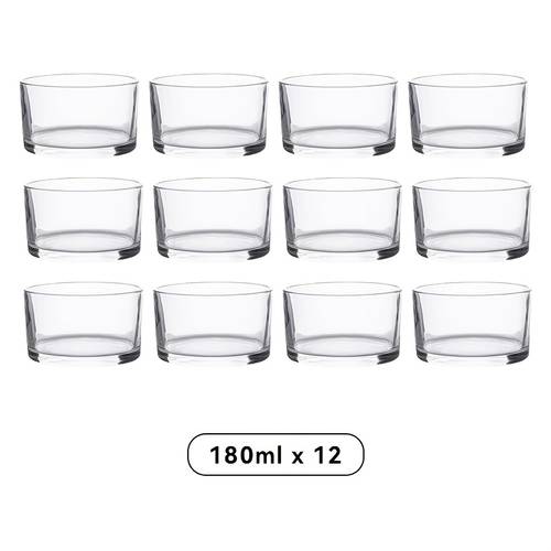 glass small snack bowls dessert bowls mini glass bowls 4 6 8 12pcs 180ml 6oz for ice cream dips desserts puddings fruits and for meal prep condiment tasting bowls suitable for parties birthdays home