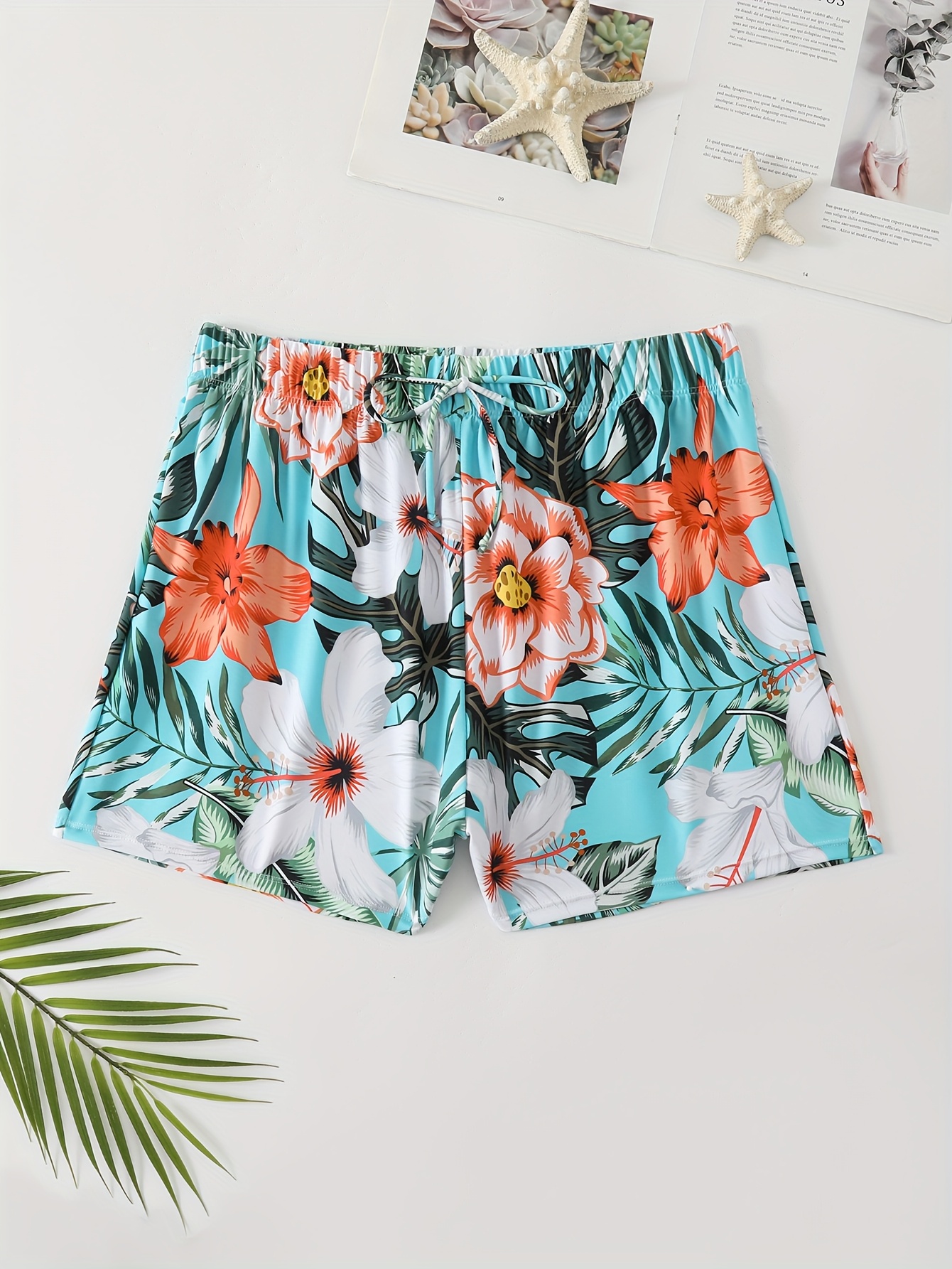Floral Shorts Short De Flores Para Dama Shorts De Playa De Cintura