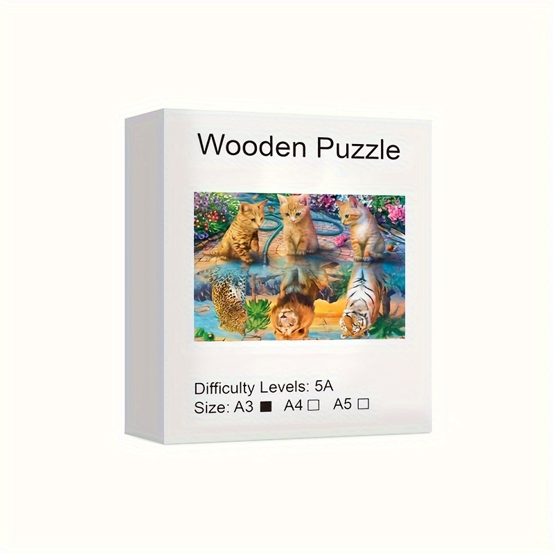 Puzzle In Legno Adulti, Puzzle In Legno Puzzle In Legno A Forma Animale  Unicamente Irregolari, Regalo Creativo Adolescenti E Adulti (due Gatti), Acquista Temu E Inizia A Risparmiare