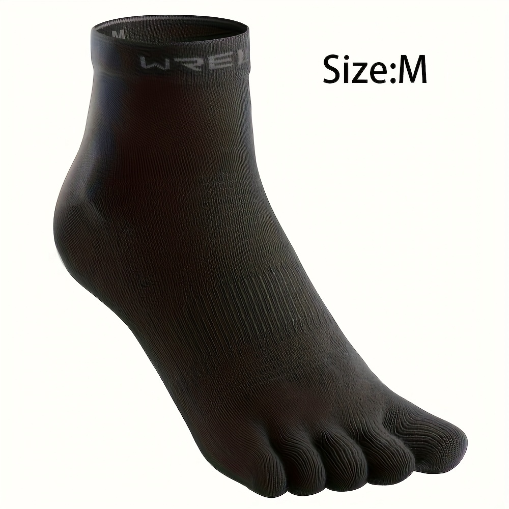 TEMU 1 Paire de chaussettes de sport à doigts avec une en respirante, aérées et non oppressantes. peuvent absorber rapidement l'humidité et la