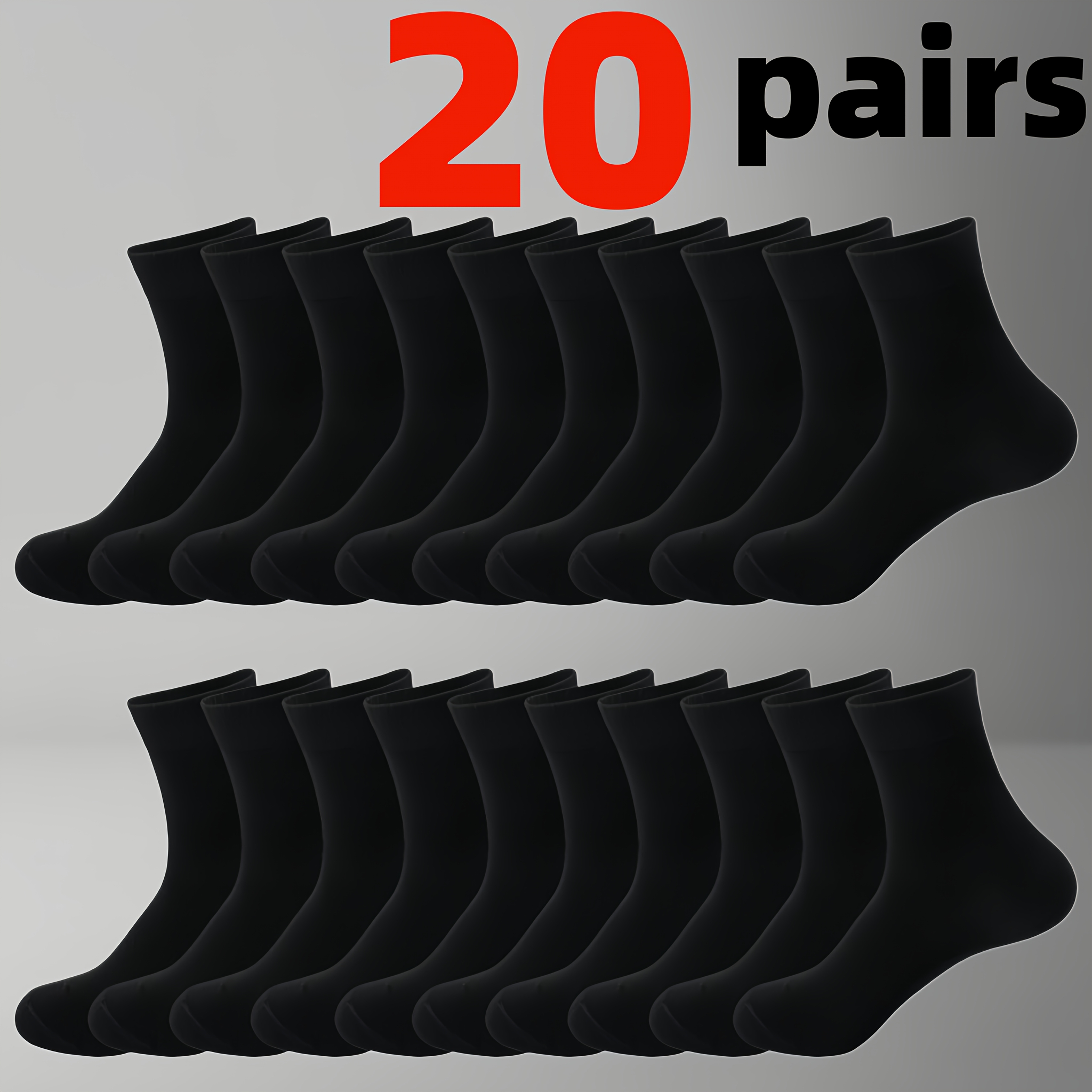 TEMU 20 di Calzini da Traspiranti e Assorbi-Sudore, Adatti a , Design Confortevole e Traspirante, 3 Colori Disponibili, Casuali, Calzini da , Calzini