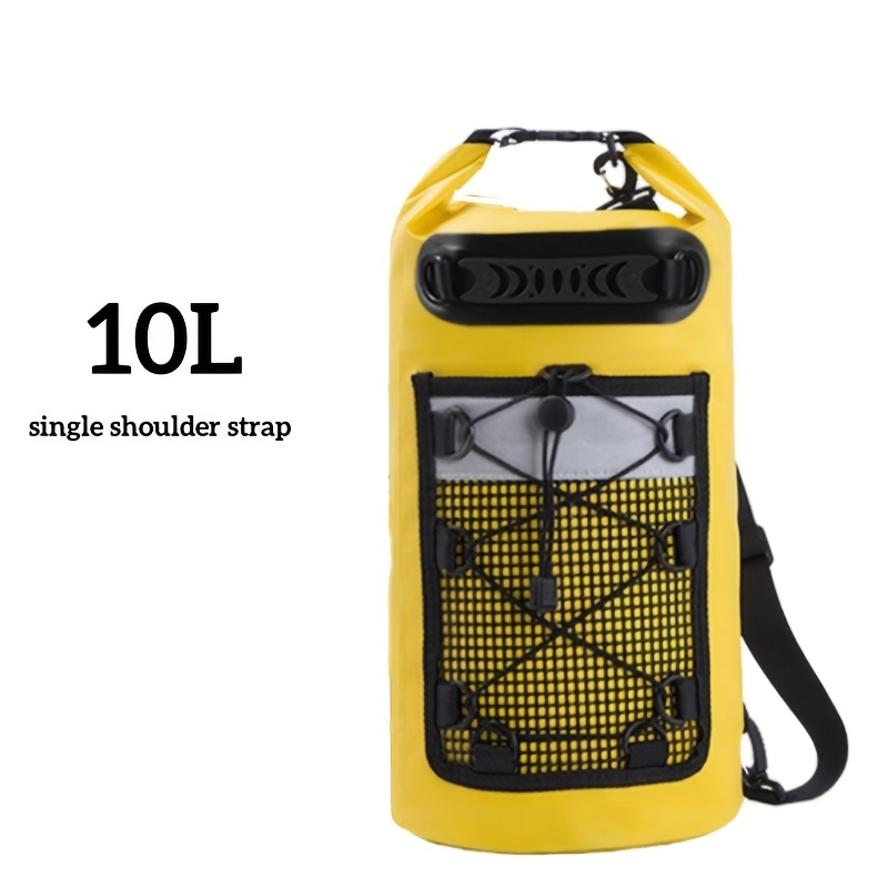 10L/20L/30L High Quality Dry Bag Backpack with Wet Pocket Mesh Pockets  Durable Material, Adjustable Shoulder Straps for Beach, Kayaking