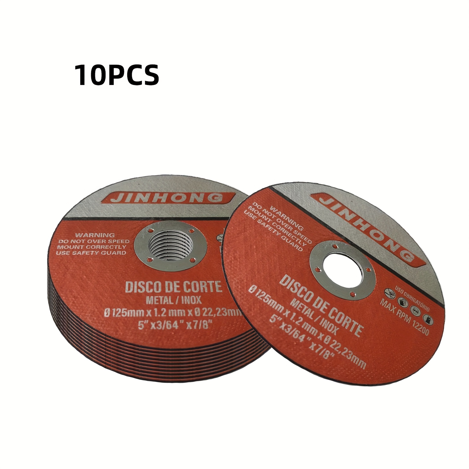 Image of 10/25/50pcs Of 5 Inch (125mm) Non - Electric Metal Discs For - 125x1.2x22mm Double Net Resin Wheel Blade - Ideal For - Resin Double Mesh Abrasive Wheels For Superior