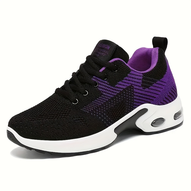 TEMU Women's Fashionable Sneakers - Lightweight, Solid Sole, Cushion, Lace-up Low Top Athletic Shoes For Casual Walking, Casual Athletic Shoes|stylish Sneakers|comfortable Footwear