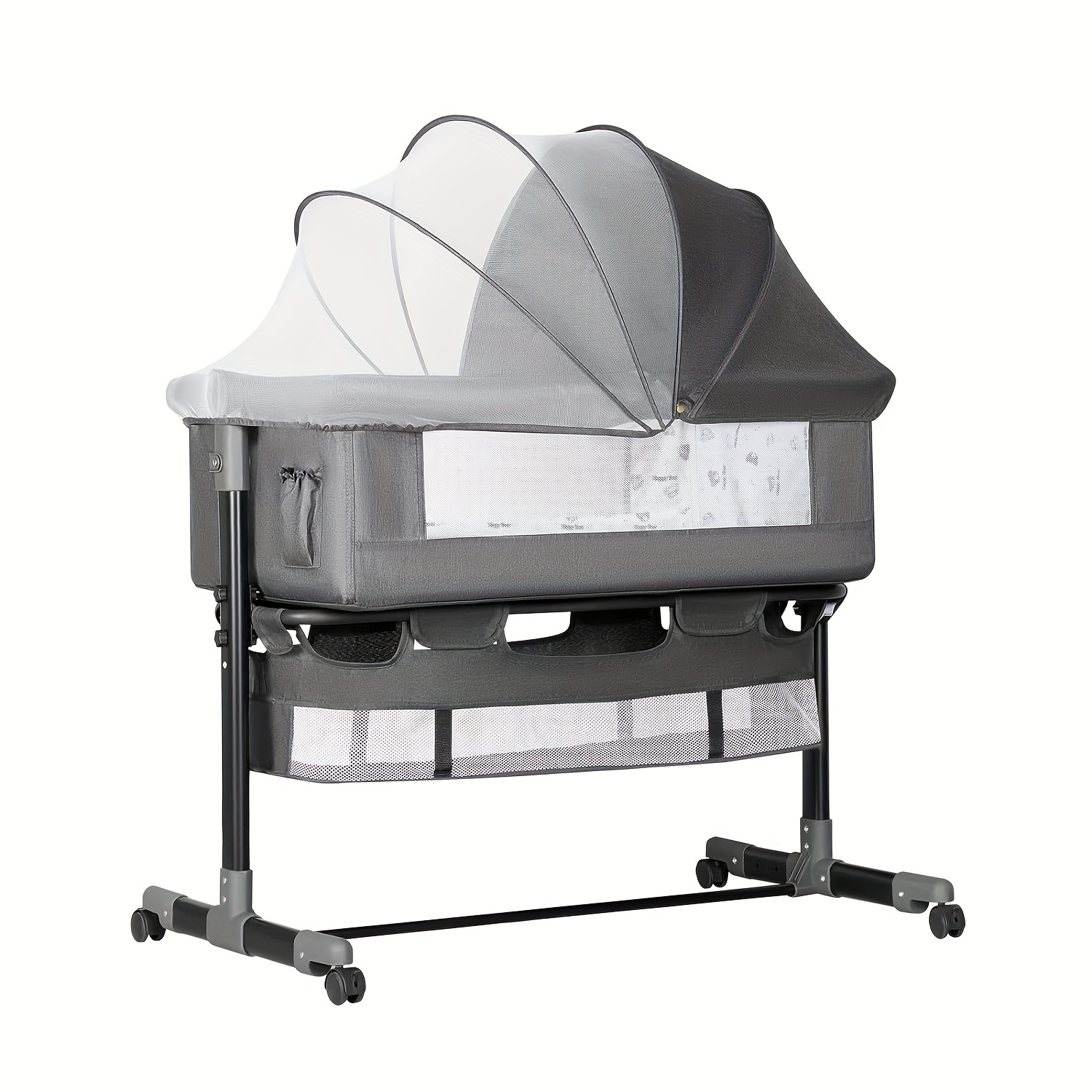 

Basinet Bedside Sleeper, Easy To Fold Portable Crib Side Bassinet