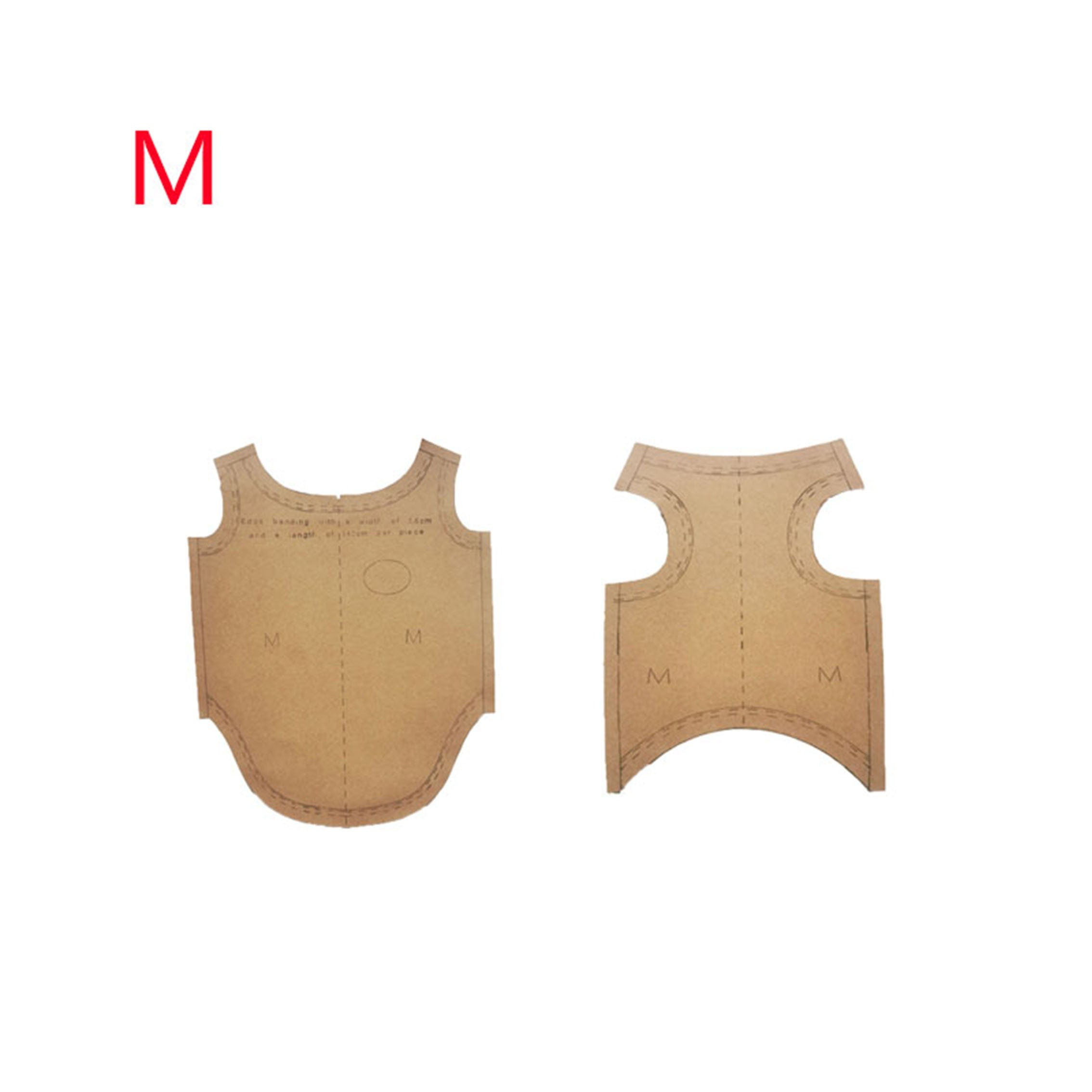 Image of Cat And Dog Pet Clothing, Cat And Dog Vest Sewing, Handmade Cardboard Patterns, Christmas Gifts, Holiday Gifts, Handmade Diy Doll Paper Pattern Templates