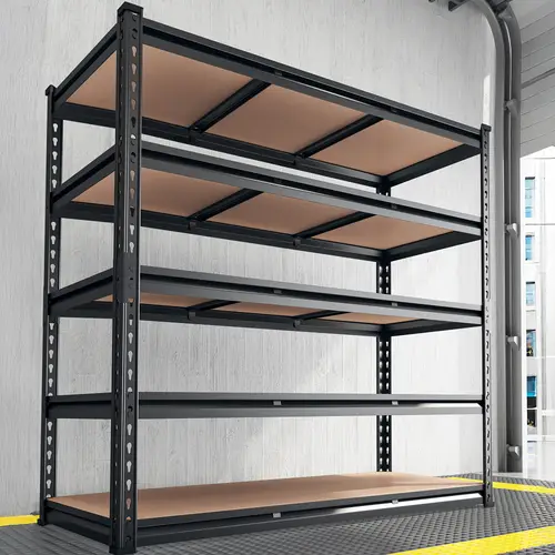 48 w x x 18 d heavy duty garage shelving unit 3000lb capacity 5 tier adjustable metal shelves floor mounted storage rack with easy assembly for garage warehouse workshop organization garage storage shelves frame construction warehouse organization sturdy shelves durable shelves diy enthusiasts utility racks