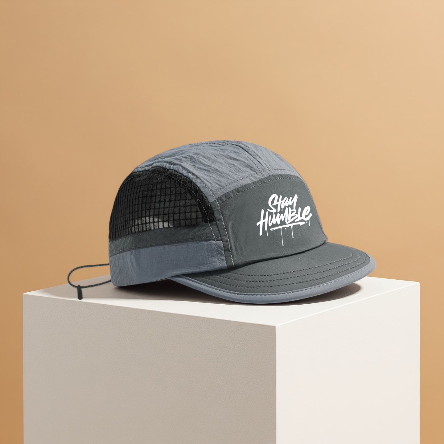 TEMU Men's Japanese Vintage Short Brim Soft Top Baseball , Quick-dry Printed Unisex Summer Baseball