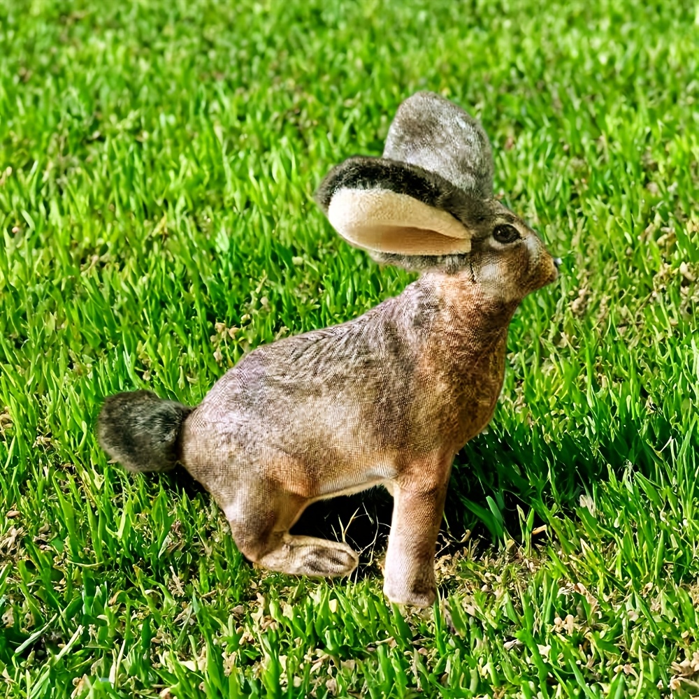 Soft Squeaky Toy for Puppies, Realistic Rabbit
