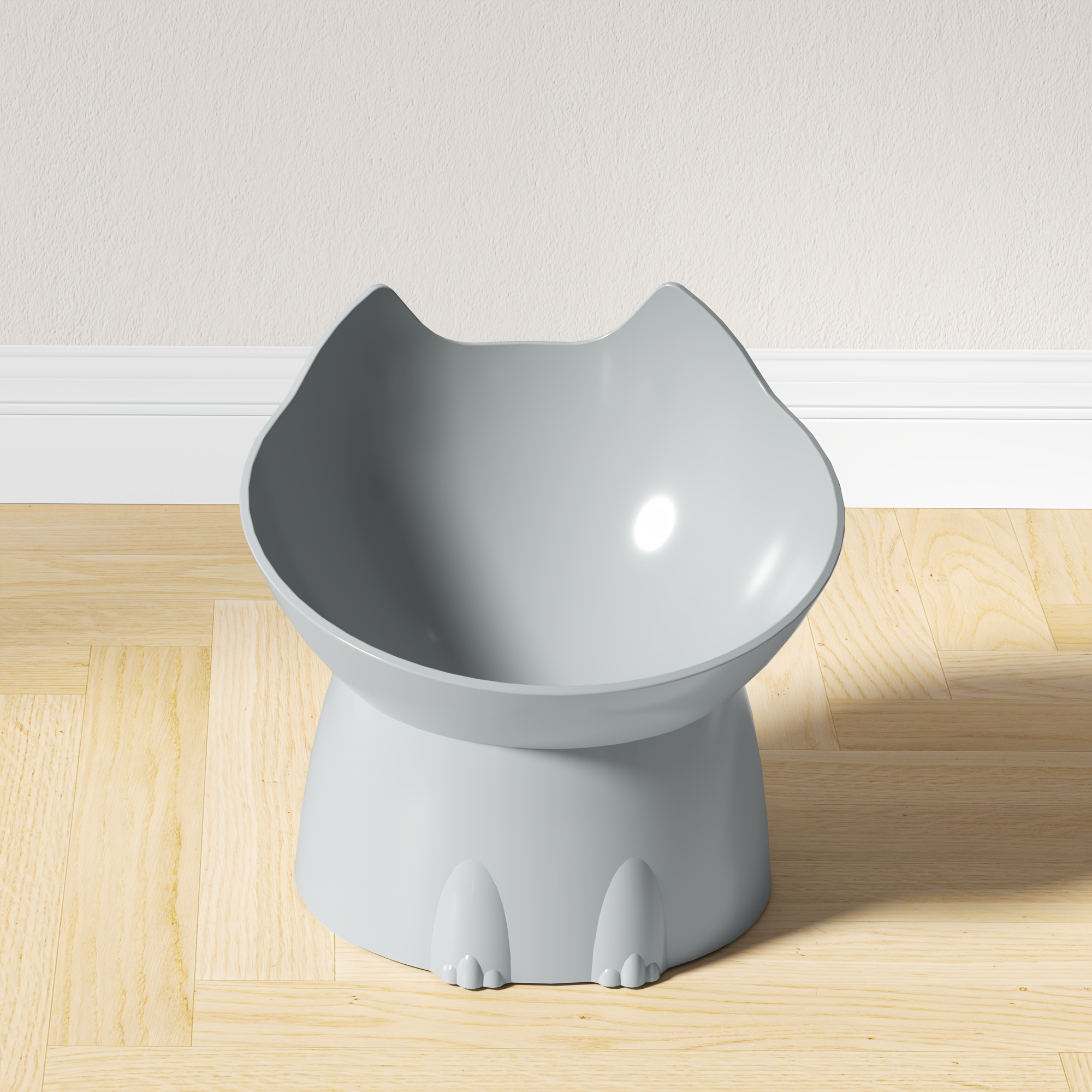 Cat High Foot Protect Cervical Spine Cat Bowl Dog Bowl Anti-overturn Plastic Cat Food Bowl Dog Bowl