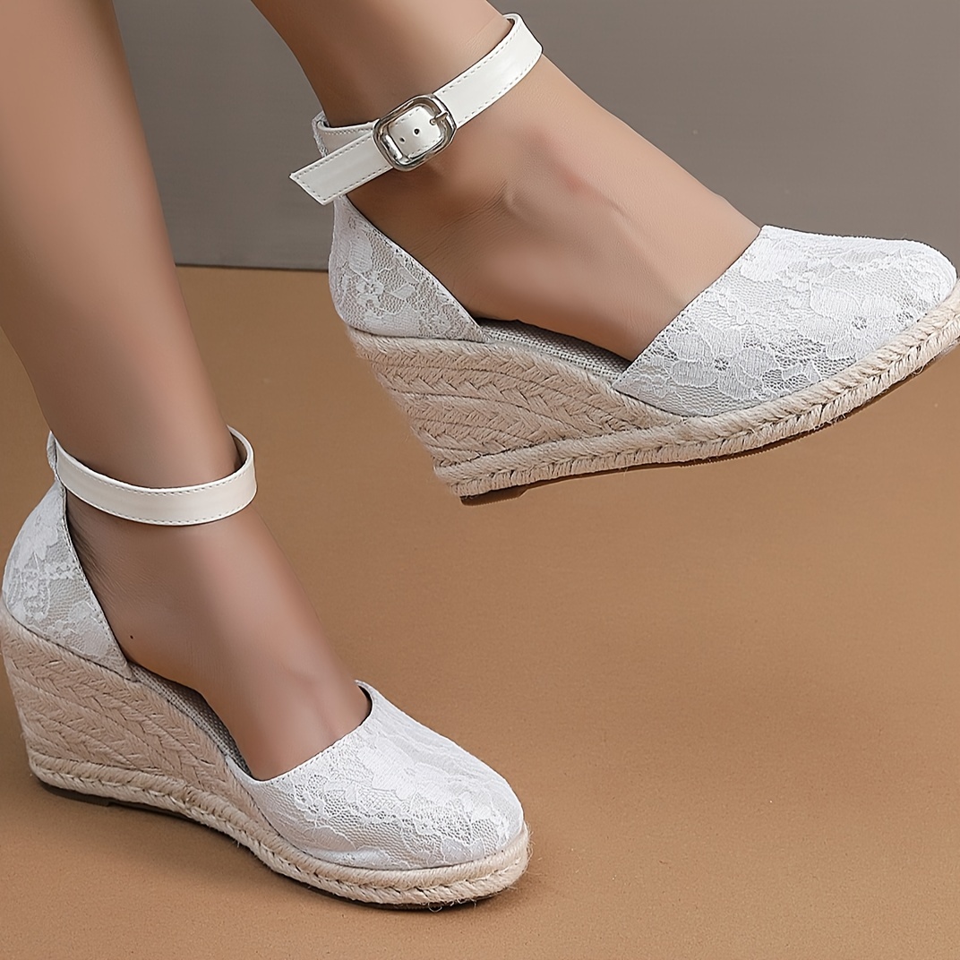 Sandalias De Cuña Para Mujer Plataforma, Tacón Cerrado, Ideales Para  Verano Y Ocasiones Especiales