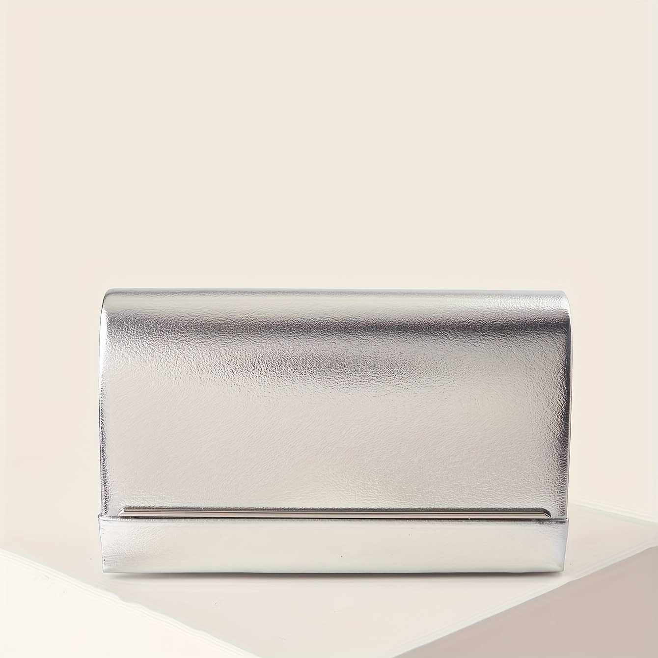 Image of Solid Color , Elegant Sparkling Large-capacity Fashion Wallet, Multi-functional Shoulder Clutch, Fashionable And Easy Dinner Bag, Women's Casual, Business, Dinner, Work Suitable For Dinner Bags