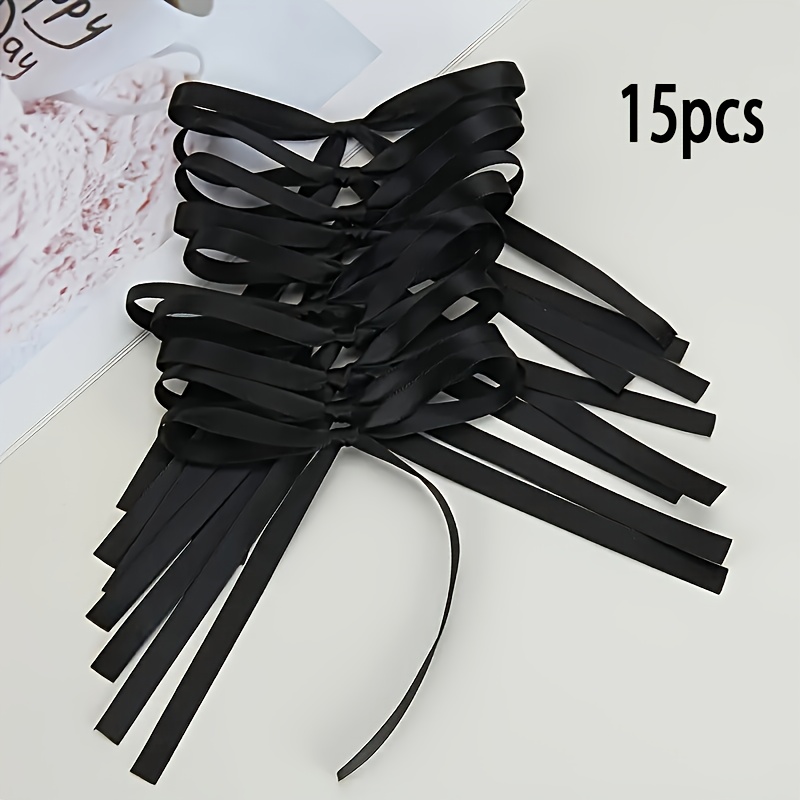 TEMU 15 Stück Mehrfarbige Polyester Schleifenbänder - zum Geschenkverpacken, Basteln, Hochzeitsdekorationen und festliche Tischdekorationen;