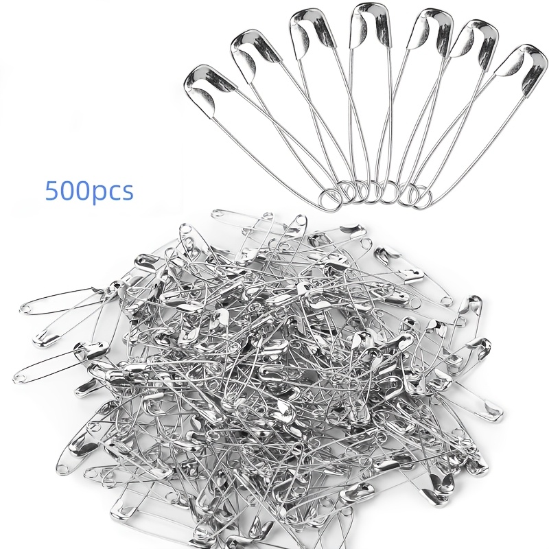 TEMU 500 pezzi - Kit di strumenti con clip da 1.1 pollici (28 mm) - Spille decorative assortite, accessori per cucito
