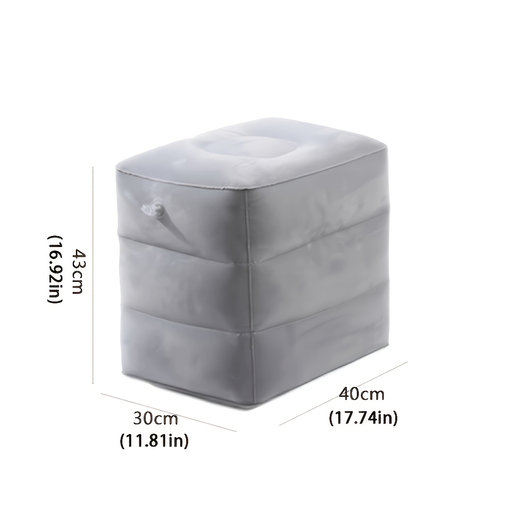 TEMU Oreiller -Pieds Gonflable de Voyage, Coussin de Voyage pour Avion, Idéal pour Dormir en Déplacement, Utilisation . Maison et Tous