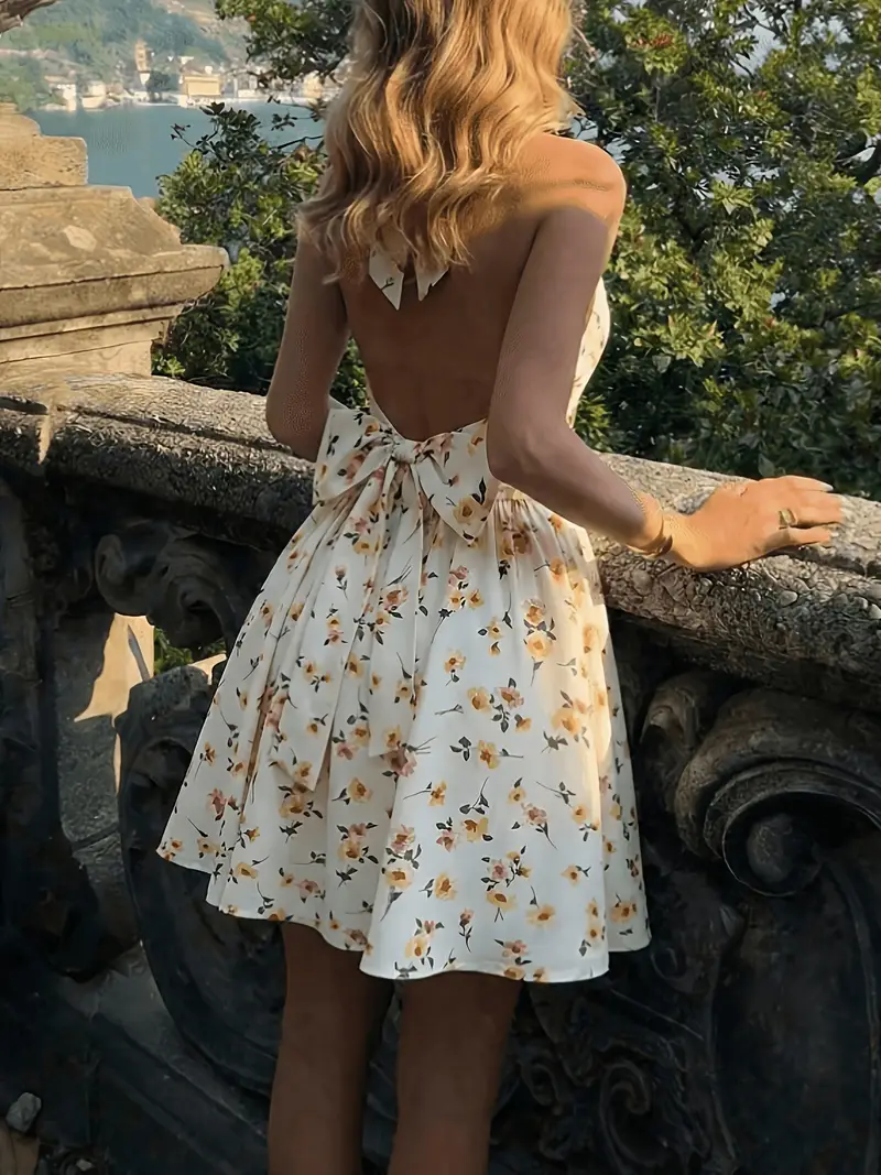 backless cami mini dress YZDZMX Women's Summer Backless Cami Dress Mini Short Layer High Waist Slim Fit Tiered Layer Sexy Dress(XX-Small) White at Amazon Women's Clothing store