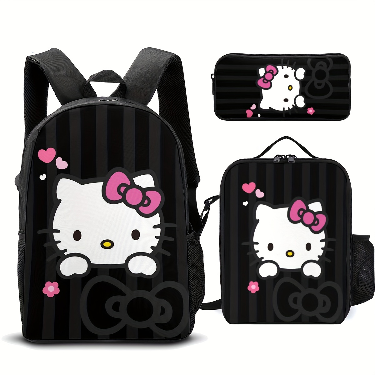 

Sanrio Hello Kitty Stylish 3-piece Backpack Set With Lunch Bag And Pencil Case Set