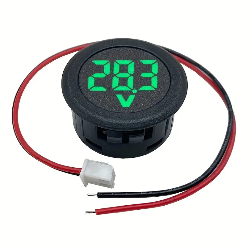 10pcs   voltímetro   - 3.8v, pantalla redonda de 3 dígitos para baterías de coche y medición de electricidad Detalles del producto 5