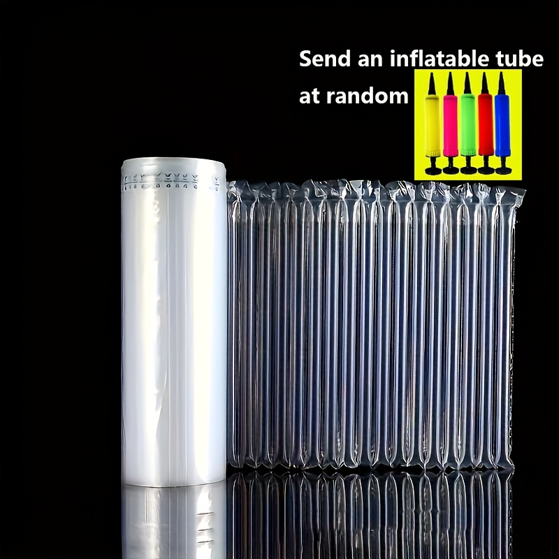 E-shop Bubble-Polystyrolschutzfolie, 20/25/35 cm breit, zuschneidbar, mit Luftpumpe versiegelter Füllsack | Anti-Schock- und Anti-Fall-Verpackung aus