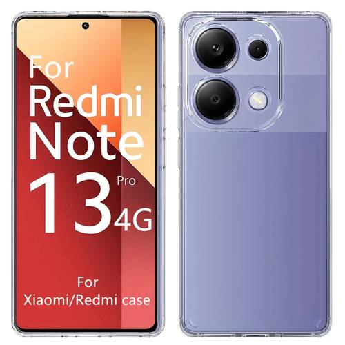 Compatible avec Redmi A5 4G/Xiaomi 14 Ultra/13T/13T Pro/Redmi 13C 4G/Poco C65 4G/Redmi 13 4G/5G/ Note 13R 5G/Poco M6 4G/Poco F6/Redmi Turbo 3/Redmi A3/Poco C61/Redmi Note 13 Pro 4G/Redmi Note 13 Pro 5G/POCO X6 5G - Coque de téléphone transparente avec recharge sans fil