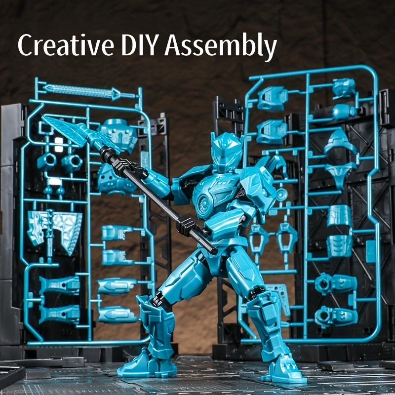 多关节可动人偶diy拼装模型摆件益智潮流玩具- toys & games - temu