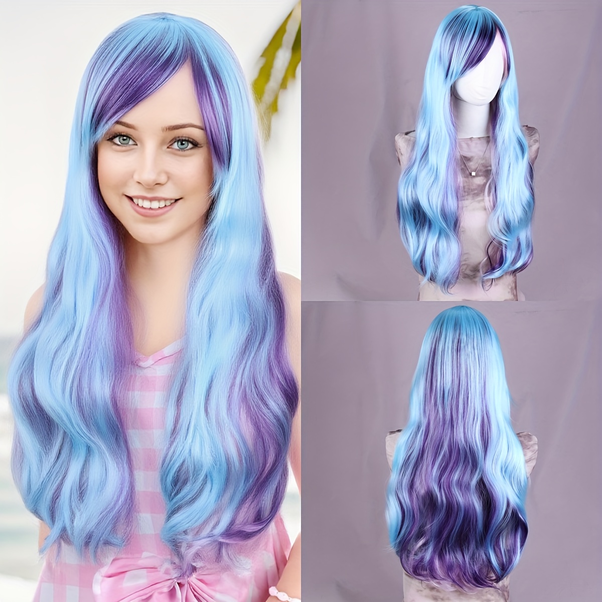 26- Gradient Curly Bangs Wig, A Must-have For Festivals