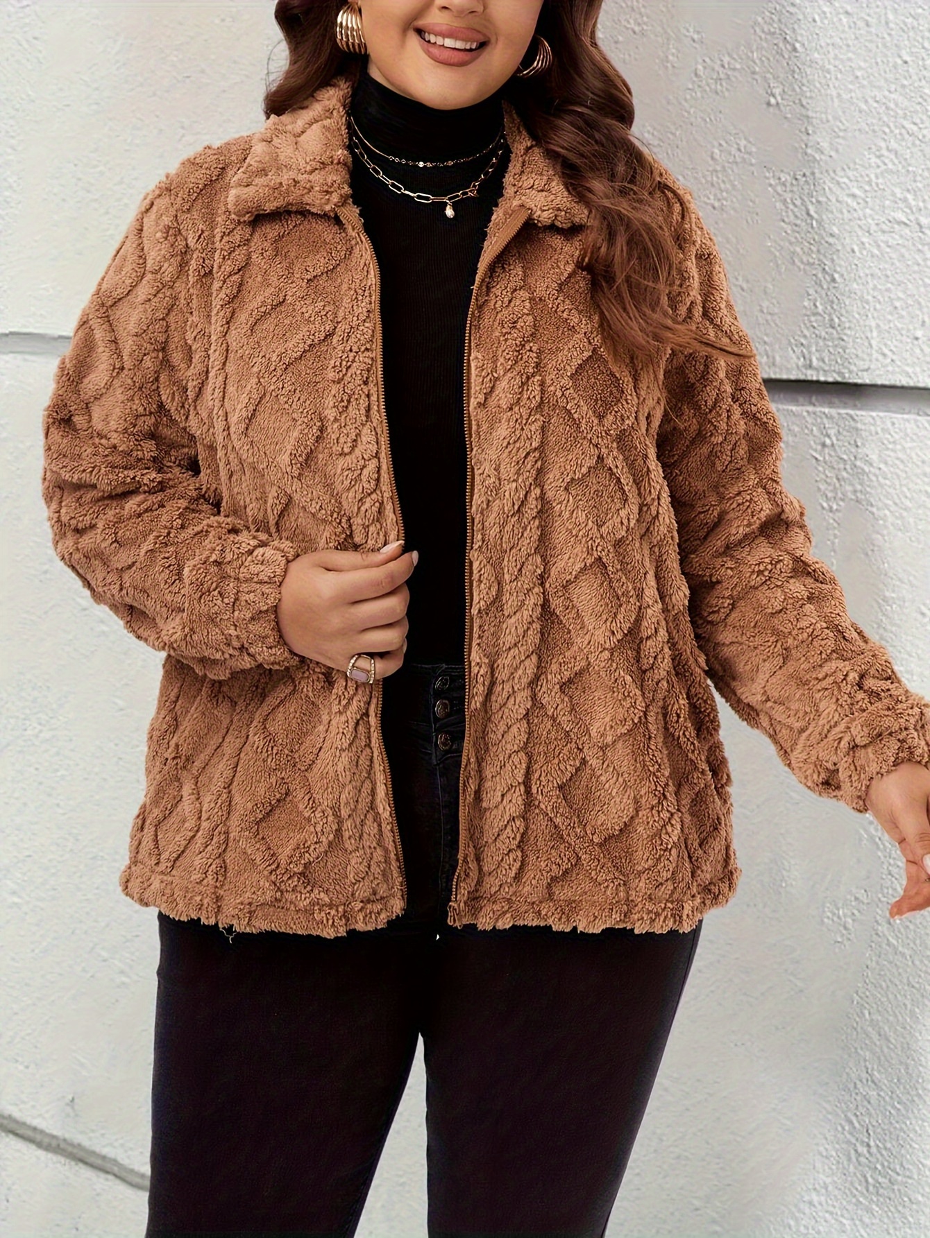 Teddy Fleece Jacket Plus Size Womens Teddy Bear Coat Bear Coat