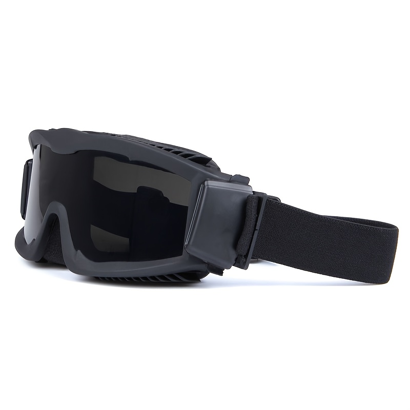 TEMU 1pc Outdoor Off-road Goggles, Desert Goggles, Alpha Glasses, Wind Goggles, Cs Dust Goggles, Sports Glasses, Windproof, , Windproof Goggles