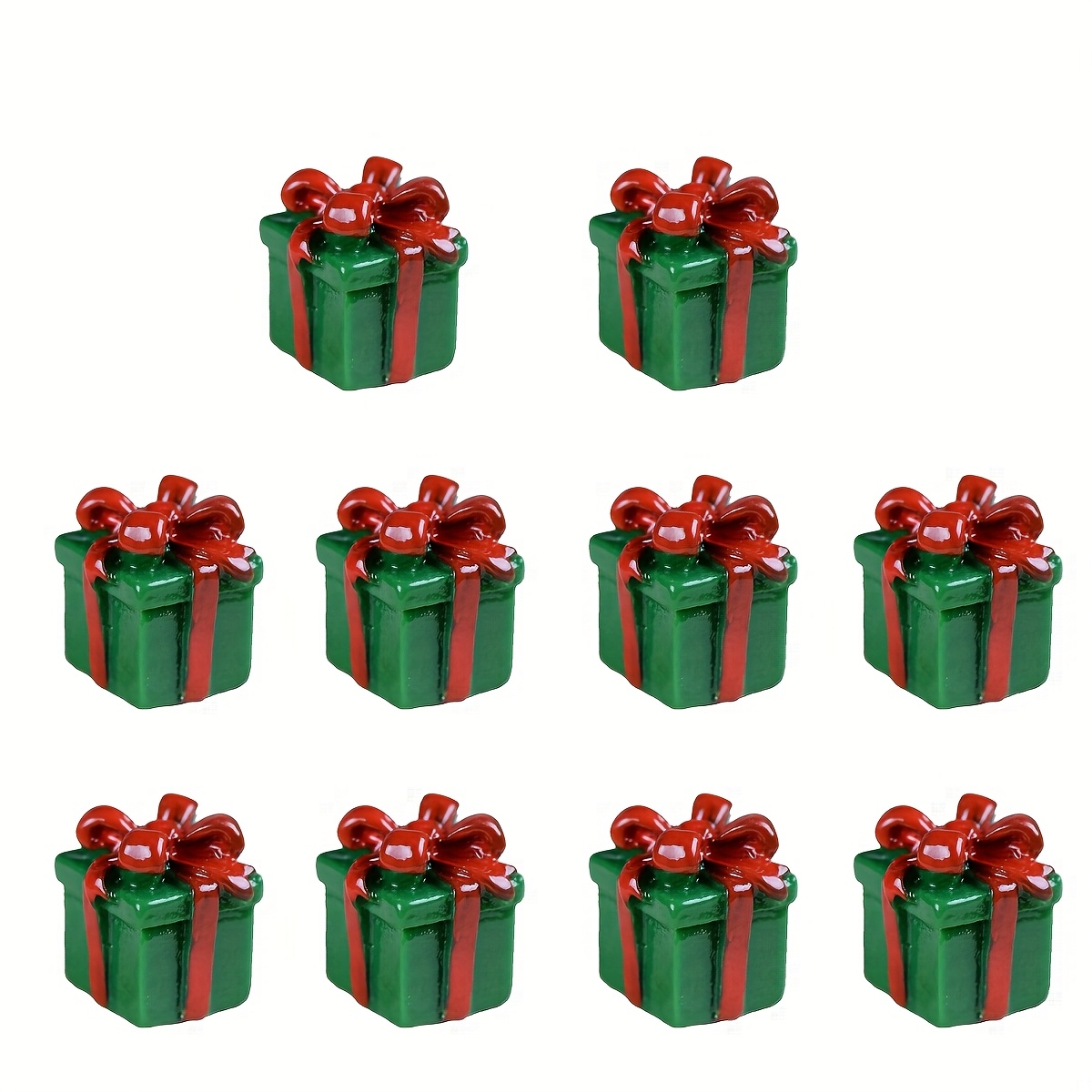Image of 10pcs Cute Resin Small Gift Boxes Charms Pendant Jewelry Additions Pendant Small Ornaments Suitable For Handmade Enthusiasts To Make Earrings Necklaces S
