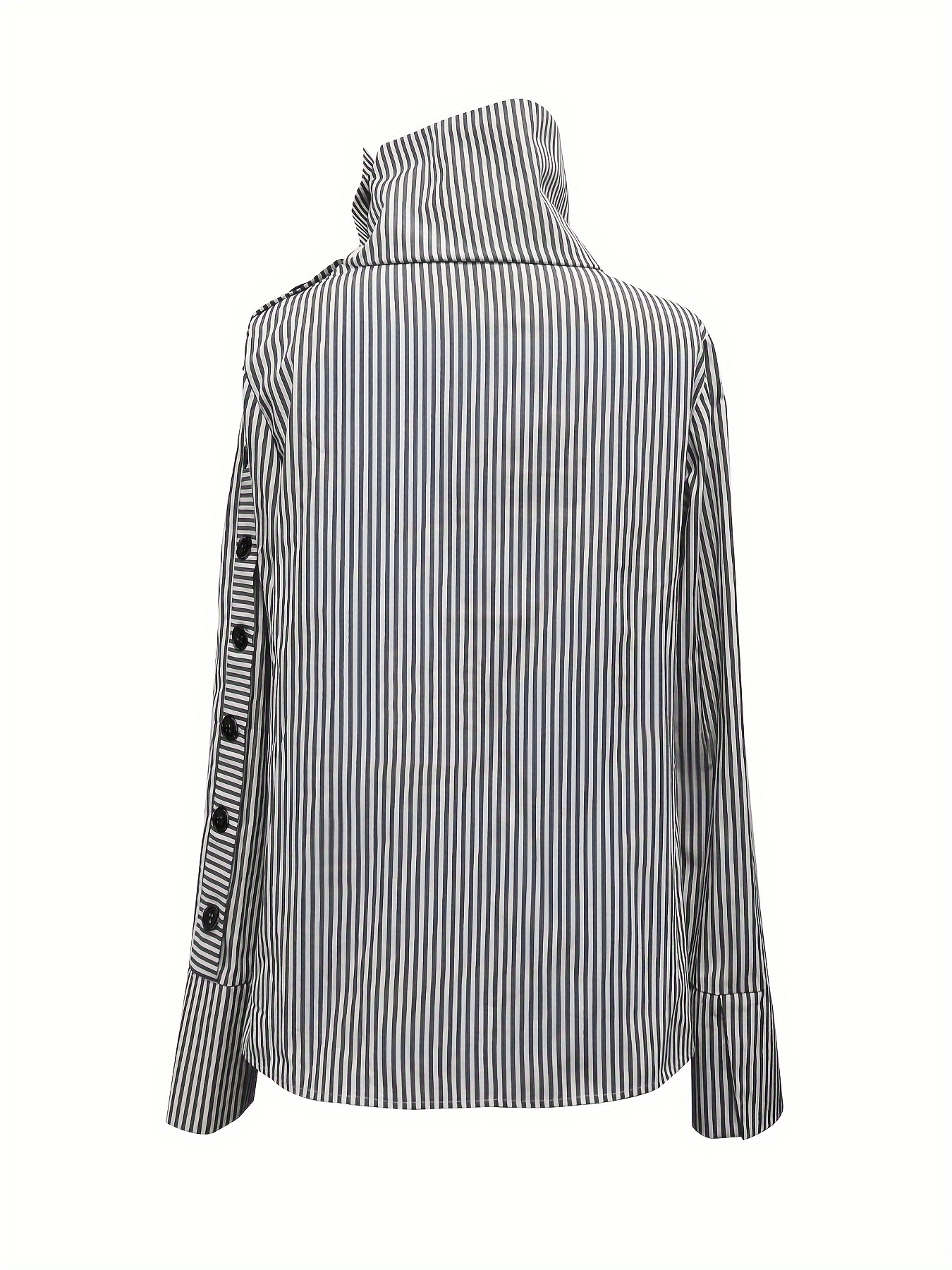striped blouse black and white