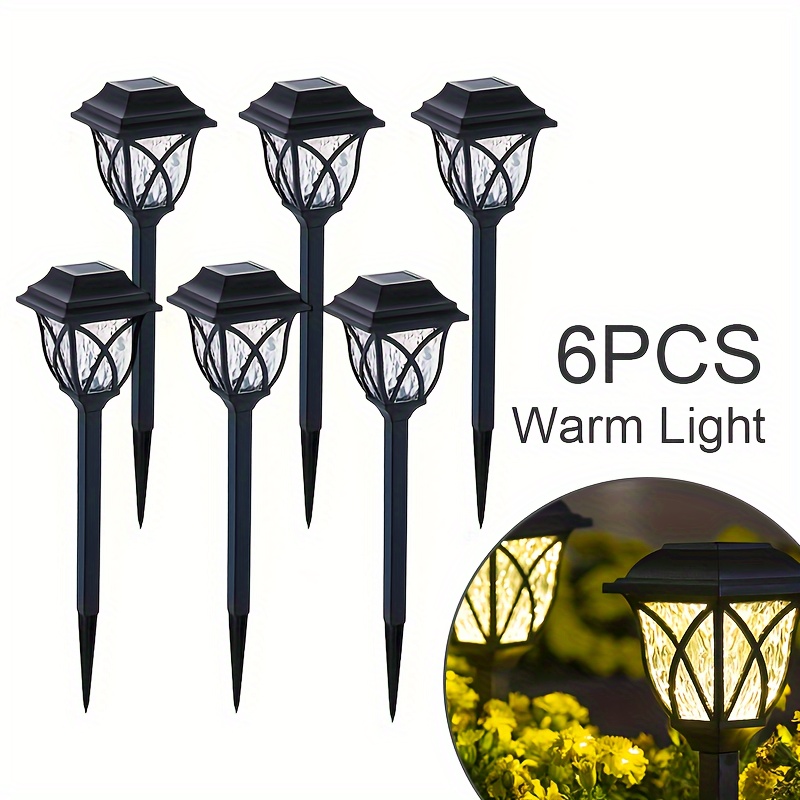 6 PCS Luces LED Solares de Patio Lamparas Solares Patios Luz Solar para  Jardin..