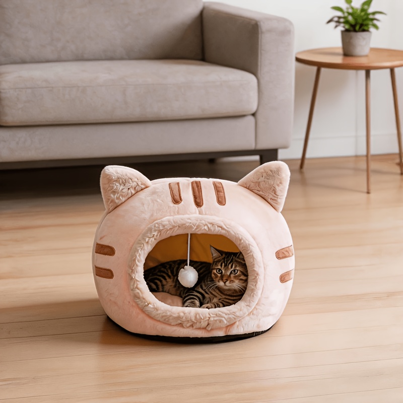 Adorable Owl-shaped Pet Bed, Suitable for Both Cats and Dogs - a Soft, Non-slip, and Comfortable Cat Bed, a Stylish Pet House, the Ideal Choice for Indoor Cats